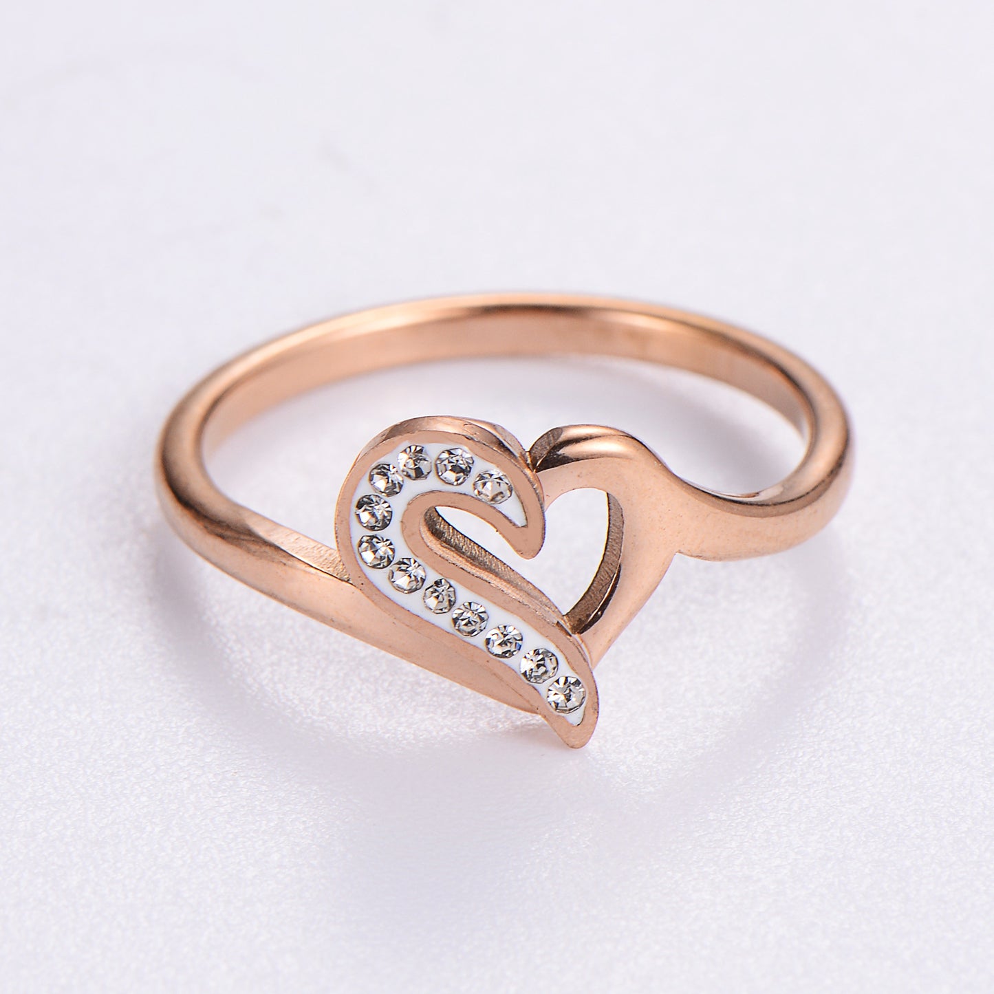 Creative Heart Retro Fashion Stainless Steel Ring
